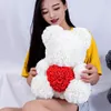 NOUVEAU GADE DE VALENTINES 40 cm Red Bear Rose Teddy Bear Rose Flower Decoration Artificial Christmas Gift for Women Valentines Gift7757154