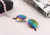 Mode enfants lunettes de soleil miroir de miroir enfants lunettes de soleil enfants anti-uv lunettes de soleil mode enfants été lunettes multicolores