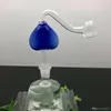 Цветные персиковые сердца S Glass Bogs Bongs Bearer Стеклянная водяная труба для курения воды