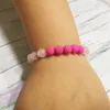 MG0557 Bracciale per coppia in pietra naturale lavica Bracciale per amicizia in quarzo rosa opaco amazzonite di alta qualità287A