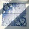 2020 Laatste lente en zomer hoge kwaliteit merk dames klassieke gedrukte bloem sjaal 53cm fashion silk designer mode dames kleine squar