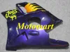 Kit de carénage de moto pour HONDA CBR600F2 91 92 93 94 CBR 600 F2 1991 1994, ensemble de carénages ABS violet jaune + cadeaux HF04