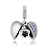 February Angel Wing heart Pendant Ashes Urn Necklace Cremation Memorial Pet Jewelry - Funnel Filler Kit