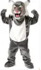 Nytt yrke Wildcat Bobcat Mascot Mascot Costumes Halloween Cartoon Adult Size Gray Tiger Fancy Party Dress 306K