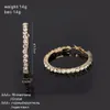 Pendientes de aro de diamantes de 55 mm para mujer, diseño de lujo, diamantes ostentosos, círculo huggie, pendientes de oro, plata, joyería de estilo coreano