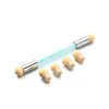 Nail Art Powder Brush vervangbare Sponge Ombre Design Gradient Pen UV Gel Pools Bloom Rhinestone Handgreep Stempelgereedschap