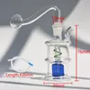 10mm Mini Glass Hookah Smoking Pipe Smoke Shisha Diposable Glass Pipes Oil Burner Tobacco Bowl Accessories Ash Catchers Bong Percolater Bubbler Gifts Whole Sets