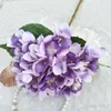 Artificial Hydrangea Flower Fake Silk Single Real Touch Hydrangeas 8 Colors for Wedding Centerpieces Home Party Decorative Flowers