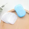 Mini Paper Soap Outdoor Travel Soap Paper Washing Hand Bath Clean Scented Slice Sheets Disposable Box Soap LX7163