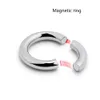 Мужское кольцо пениса кольцо из нержавеющей стали мошонки BDSM веса магнитное шариковое магнитное мошонка
