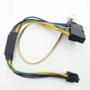 ATX 24Pin para 2-Porto 6Pin Fonte de alimentação Cabo da placa-mãe do conector do conector do conector para HP 8100 8200 8300 800G1 Elite 30cm 18awg 100 pcs DHL