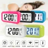 Horloges numériques de bureau pièce intérieure LCD compteur électronique de température et d'humidité thermomètre numérique hygromètre Station météo réveil chaud