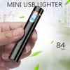 USB Lading Touch Electronic Lighter Winddichte elektrische kachels draad metalen sigarettenstekers voor mannelijke vrouwen Rookaccessoires Geschenkdoos