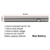 Oryginalny Amigo Max Bateria wstępna 380MAH Zmienne napięcie VV Vap Mod dla 510 grubej oleju V9 Waporyzator Kasety zbiorniki 0270003