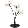 3 huvuden Crystal Flower Table Lamps Modern Minimalist LED Desk Lamp Creative Romantic Bedroom Bedside Lamp