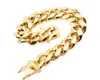 8 mm/10 mm/12 mm/14 mm/16 mm/18 mm heren 18K GOUD GODE RAAMLOSS STALEN STAAL BRACELETS Hoge gepolijste Miami Cuban Link Punk Curb