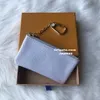 4 ألوان كيس مفتاح zip محفظة عملة جلدية محفظة مصممة مع مربع برتقالي 290H