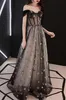 Unique Design Pretty Star Prom Gown Women Off-shoulders Long Evening Dress robe de soiree Custom Made