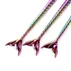 Set da 3 pezzi Penna per pittura a forma di sirena per nail art con design a forma di pesce, in acciaio inossidabile,2347326