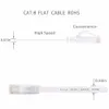 Connectors Freeshipping 30M Pure copper wire CAT6 Flat UTP Ethernet Network Cable RJ45 Patch LAN cable white color