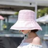 Fashion lady original Brand New South Korean Version Sunshade Female Beach Cap Handcrafted Bucket Hat Outdoor Sun Protection Folding Hats