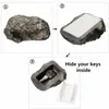 Klucz Bezpieczny Stash Hollow Secret Hidden Funny Muddy Rock Stone Case Box Home Garden Decor Security Prezent