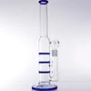 Glass Hookahs Beaker 3 Pisos Favo de mel Bongs Water Rig With 14mm Refeições para fumar