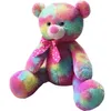 Rainbow Bear Doll Teddy Bear Plush Doll Children fylld leksak fyllda dockgåvor till födelsedagsfest4657221