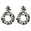 Boucles d'oreilles en cristal pour femmes 2019 grandes boucles d'oreilles colorées grandes boucles d'oreilles en strass bijoux de mode audacieux