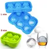 2 storlekar Silikon Ice Cube Ball Tray Brick Round Maker Mold Ice Sphere Mold For Party Bar Ice Tools238T