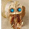 Collier Pendentifs Nouveau Style Vintage Hommes Femmes Magnifiquement Accessoires De Mode Hibou Collier Chaînes Colliers