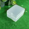 Boîte en plastique givré Collections de stockage Boîte d'emballage de produit étui à pansement Mini étui transparent petite boîte expédition rapide NO351