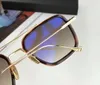 Luxary-Square Pilot Güneş Gözlüğü Altın Metal/Gri Degrade Sonnenbrille occhiali da sole Tasarımcı Güneş Gözlüğü vintage gözlük unisex Yeni kutu ile