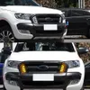 2 pezzi per Ford Ranger 2015 2016 2017 2018 LED DRL Daytime Running fendinebbia luce diurna con segnale di girata GRIGLIE LAMP