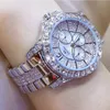 Women Watches Quartz Diamond Watch Fashion Top Brand Wristwatch Fashion Watch Ladies Crystal Jewelry Rose Gold313W