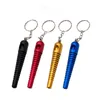 Colorido Mini Key Ring Finger tubo portátil Fumar Design Inovador Fishbone Pipe Thread alta qualidade Tobacco Tool Holder bolo quente