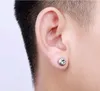 Pendientes de diamantes de acero inoxidable, pendientes para hombre y mujer, joyería de moda hip hop