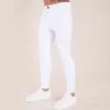 Mens Solid Color Jeans Ny mode Slim Pencil Pants Sexig Casual Hole Ripped Design Streetwear Cool Designer White226s