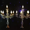 55 cm kadar 150cm Tall upscal Tablo Centrepiece Akrilik Kristal Düğün candelabras Mumluk Düğün Koridor Yol Dikmeler Leads