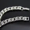 Acier inoxydable or et argent bracelet diamant hommes et femmes punk chevalier bracelet mode atmosphère cadeau d'anniversaire