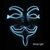 Neon Mask v for Vendetta Mascara LED Guy Fawkes Maasque Masquerade Masks Party Mascara Halloween Masker Light Maska Scary3661475