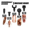 Pistolet de Massage thérapeutique 4000r min, masseur musculaire à 6 vitesses, appareil de Massage sportif, relaxation du corps, amincissant, 5 têtes avec sac, écran LCD nmb177744708