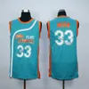 Downtown Malone # 69 Monix # 11 Flint Tropics Jersey 7. Kahve Siyah # 33 Ay Yarı Pro Film Formalar Erkekler Dikişli Formalar