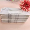 Marble box empty lashes box white and black color soft cardboard eyelashes box custom private label logo no fold wholesale price