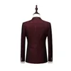 2020 New Mens Suits With Print Brand Burgundy Mens Floral Blazer Designs Mens Paisley Blazer Slim Fit Suit Jacket Men Wedding Tuxedos