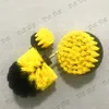 3 Pcs Power Scrub Drill Cleaning Brush For Bathroom Shower Tile Grout Cordless Scrubber Attachment Brushes Kit c845