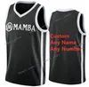 مخصص أسود أبيض رمادي #2 Mamba Gianna Gigi Bryant School College College Basketball Jersey Men Youth Child