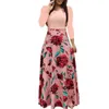 HOT 2019 Women Casual Long Sleeve Floral Boho Print Regular Long Maxi Dress Ladies Ankle-Length Dress#T2