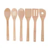 1pc Bamboo Utensil Spoon Spatula Mixing Professional Kitchen Wooden Cooking Tools Approx. 30cm x 6cm