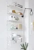 Wall shelf iron wall hanging non perforated TV walls decoration creative bookshelf, bedroom wall hanging partition